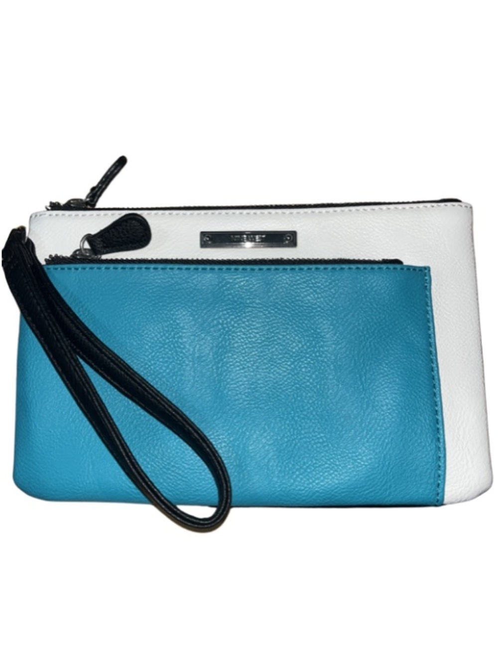 Nine West NWOT Table Treasures
Colorblock Wristlet Wallet - Blue
White Black